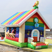 Various color inflatable castles home
